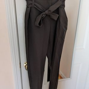 Paper bag dress pants